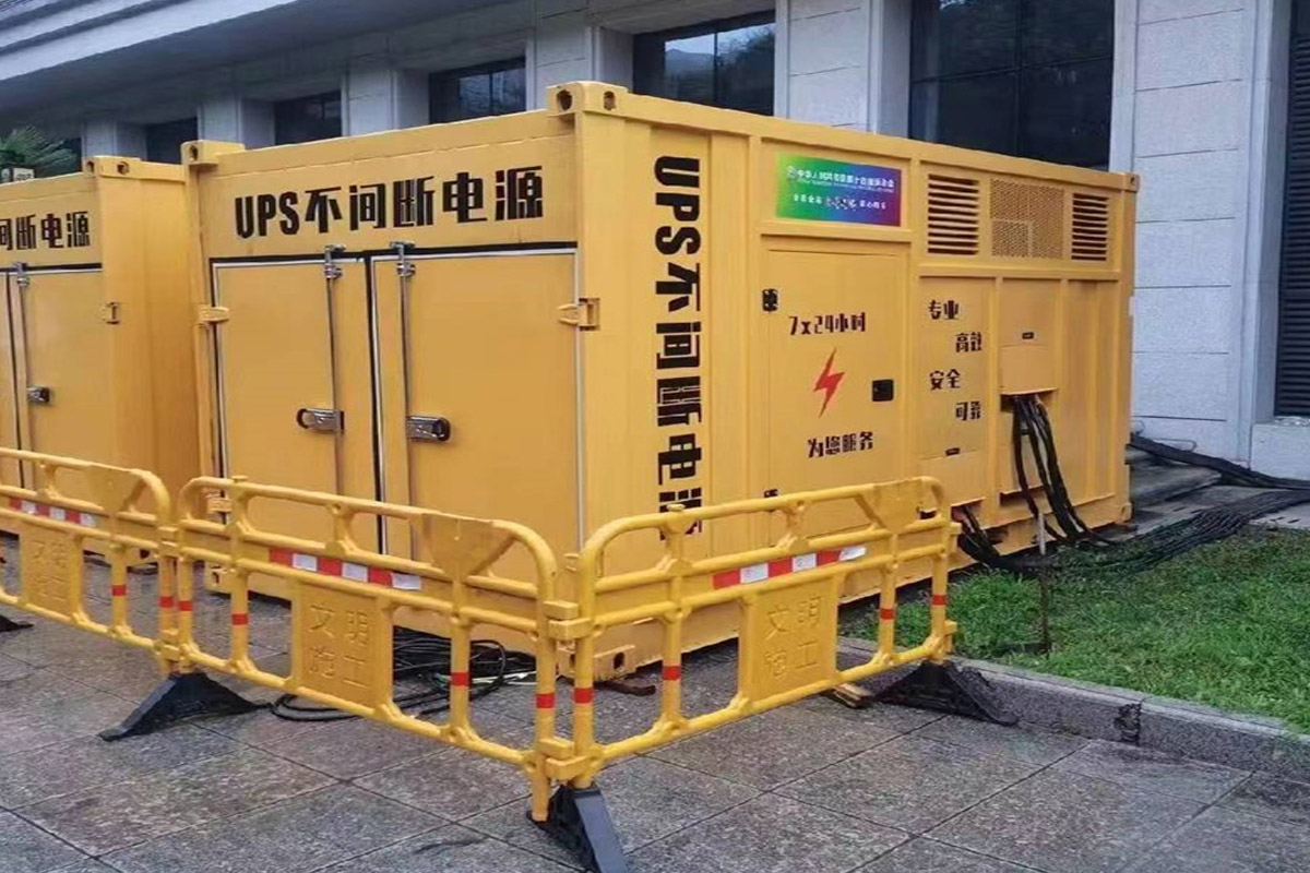 广西发电机租赁施工现场